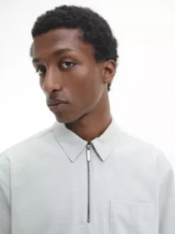 Calvin Klein Chemise Boutonnée Et Zippée 10 Calvin Klein Chemise Boutonnée Et Zippée -Pas Cher Calvin Klein Magasin K10K110845 ACE alternate3