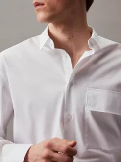 Calvin Klein Chemise Relaxed En Popeline élastique 11 Calvin Klein Chemise Relaxed En Popeline élastique -Pas Cher Calvin Klein Magasin K10K110851 YAF alternate4