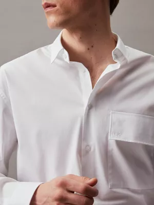 Calvin Klein Chemise Relaxed En Popeline élastique 7 Calvin Klein Chemise Relaxed En Popeline élastique – Image 5