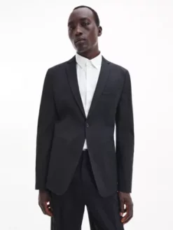 Calvin Klein Veste Blazer Slim Déstructurée En Tencel