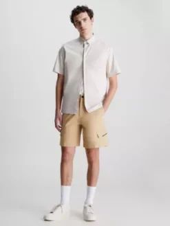 Calvin Klein Short Cargo Relaxed En Sergé -Pas Cher Calvin Klein Magasin K10K111004 PF2 alternate3