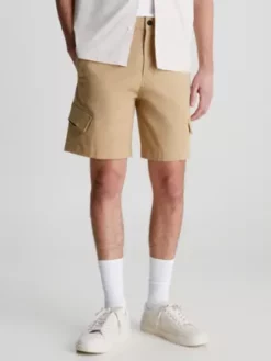 Calvin Klein Short Cargo Relaxed En Sergé