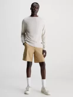 Calvin Klein Pull En Coton Bio Texturé -Pas Cher Calvin Klein Magasin K10K111012 ACE alternate3