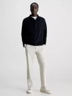 Calvin Klein Cardigan Polo Relaxed Coolmax -Pas Cher Calvin Klein Magasin K10K111014 BEH alternate3