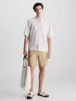 Calvin Klein Chemise Boxy En Popeline -Pas Cher Calvin Klein Magasin K10K111065 ACE alternate3