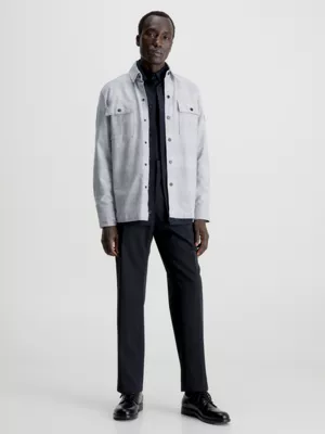 Calvin Klein Surchemise à Carreaux Relaxed En Sergé 6 Calvin Klein Surchemise à Carreaux Relaxed En Sergé – Image 4