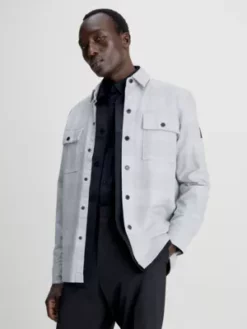 Calvin Klein Surchemise à Carreaux Relaxed En Sergé