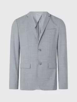 Calvin Klein Blazer Slim En Laine élastique 11 Calvin Klein Blazer Slim En Laine élastique -Pas Cher Calvin Klein Magasin K10K111073 PTA alternate4