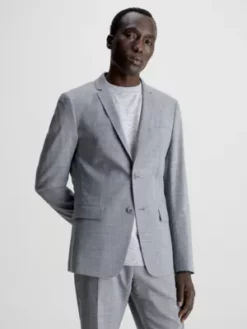 Calvin Klein Blazer Slim En Laine élastique