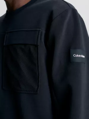 Calvin Klein Sweat-shirt Avec Poche En Maille 5 Calvin Klein Sweat-shirt Avec Poche En Maille – Image 3