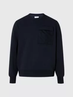 Calvin Klein Sweat-shirt Avec Poche En Maille 11 Calvin Klein Sweat-shirt Avec Poche En Maille -Pas Cher Calvin Klein Magasin K10K111101 BEH alternate4