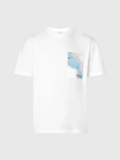 Calvin Klein T-shirt En Coton Bio Avec Imprimé Glitch 11 Calvin Klein T-shirt En Coton Bio Avec Imprimé Glitch -Pas Cher Calvin Klein Magasin K10K111132 YAF alternate4