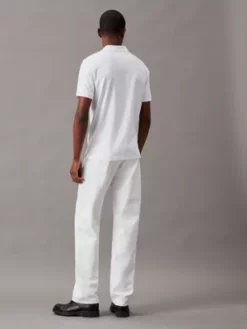 Calvin Klein Polo Slim En Piqué élastique -Pas Cher Calvin Klein Magasin K10K111196 YAF alternate1