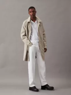 Calvin Klein Polo Slim En Piqué élastique -Pas Cher Calvin Klein Magasin K10K111196 YAF alternate4