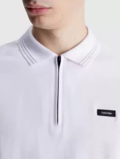 Calvin Klein Polo Relaxed Zippé -Pas Cher Calvin Klein Magasin K10K111197 YAF alternate2