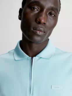 Calvin Klein Polo à Fermeture éclair Passepoilée -Pas Cher Calvin Klein Magasin K10K111202 C04 alternate2