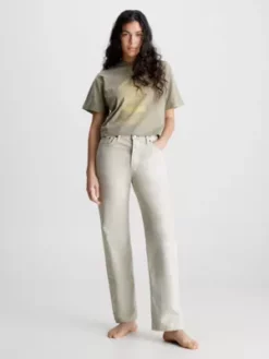 Calvin Klein Jean Straight Classique Unisexe - CK Standards -Pas Cher Calvin Klein Magasin K10K111301 1A4 alternate7