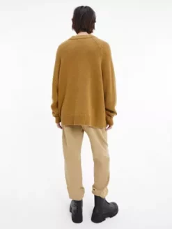 Calvin Klein Pull Unisexe En Laine Mélangée - CK Standards -Pas Cher Calvin Klein Magasin K10K111316 KCB alternate4