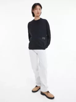 Calvin Klein T-shirt Unisexe à Manches Longues Imprimé - CK Standards 13 Calvin Klein T-shirt Unisexe à Manches Longues Imprimé - CK Standards -Pas Cher Calvin Klein Magasin K10K111324 BAE alternate2