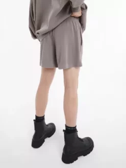 Calvin Klein Short Unisexe En Coton Gaufré - CK Standards -Pas Cher Calvin Klein Magasin K10K111334 PQ0 alternate4