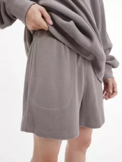 Calvin Klein Short Unisexe En Coton Gaufré - CK Standards -Pas Cher Calvin Klein Magasin K10K111334 PQ0 alternate7