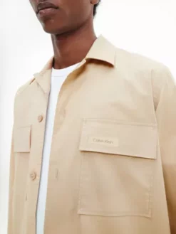 Calvin Klein Chemise Boxy En Popeline élastique -Pas Cher Calvin Klein Magasin K10K111364 PF2 alternate2