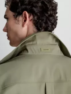 Calvin Klein Surchemise Slim En Gabardine -Pas Cher Calvin Klein Magasin K10K111365 MSS alternate2