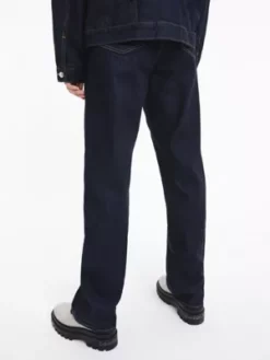 Calvin Klein Jean Straight Unisexe - CK Standards -Pas Cher Calvin Klein Magasin K10K111416 1BJ alternate4