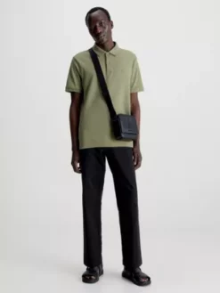 Calvin Klein Polo Côtelé Avec Logo -Pas Cher Calvin Klein Magasin K10K111430 MSS alternate3