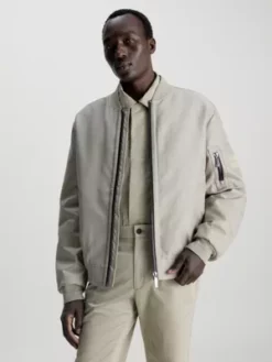 Calvin Klein Blouson Bomber En Toile Recyclée