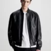 Calvin Klein Bomber En Cuir 2 Calvin Klein Bomber En Cuir -Pas Cher Calvin Klein Magasin K10K111473 BEH main