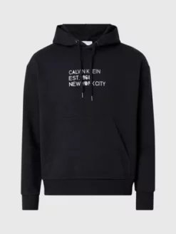 Calvin Klein Sweat-shirt à Capuche Avec Imprimé Mélangé Et Logo -Pas Cher Calvin Klein Magasin K10K111522 BEH alternate4