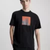 Calvin Klein T-shirt Imprimé Photo -Pas Cher Calvin Klein Magasin K10K111539 BEH main
