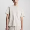 Calvin Klein T-shirt Côtelé Avec Poche -Pas Cher Calvin Klein Magasin K10K111544 ACE main