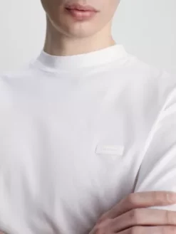 Calvin Klein T-shirt à Col Cheminée -Pas Cher Calvin Klein Magasin K10K111560 YAF alternate2