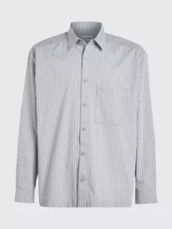 Calvin Klein Chemise Rayée Oversize En Sergé -Pas Cher Calvin Klein Magasin K10K111586 PRZ alternate4