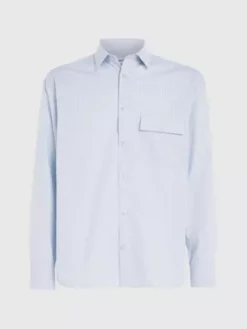 Calvin Klein Chemise Relaxed En Sergé à Rayures -Pas Cher Calvin Klein Magasin K10K111590 C3N alternate4