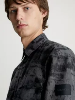 Calvin Klein Surchemise Relaxed En Sergé Imprimé 9 Calvin Klein Surchemise Relaxed En Sergé Imprimé -Pas Cher Calvin Klein Magasin K10K111592 0IN alternate2