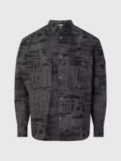 Calvin Klein Surchemise Relaxed En Sergé Imprimé 11 Calvin Klein Surchemise Relaxed En Sergé Imprimé -Pas Cher Calvin Klein Magasin K10K111592 0IN alternate4