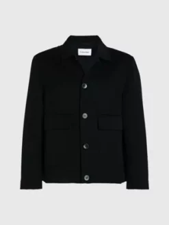 Calvin Klein Veste En Laine Réversible -Pas Cher Calvin Klein Magasin K10K111603 BEH alternate4