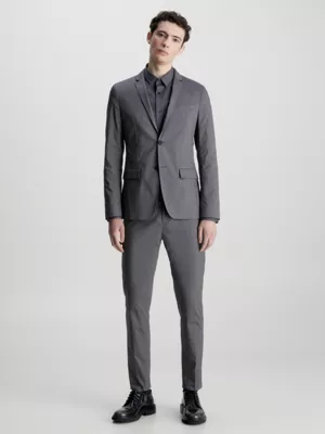 Calvin Klein Veste Blazer Slim En Coton Technique 6 Calvin Klein Veste Blazer Slim En Coton Technique – Image 4