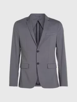 Calvin Klein Veste Blazer Slim En Coton Technique 11 Calvin Klein Veste Blazer Slim En Coton Technique -Pas Cher Calvin Klein Magasin K10K111611 PC9 alternate4
