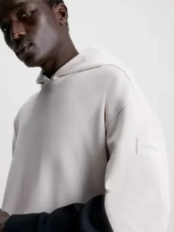 Calvin Klein Sweat à Capuche Color-block En Coton Bio -Pas Cher Calvin Klein Magasin K10K111651 ACE alternate2