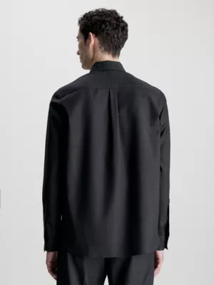 Calvin Klein Surchemise Relaxed En Sergé De Laine 4 Calvin Klein Surchemise Relaxed En Sergé De Laine – Image 2