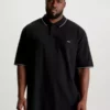 Calvin Klein Polo Grande Taille Avec Passepoil -Pas Cher Calvin Klein Magasin K10K111675 BEH main
