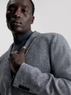 Calvin Klein Blazer Slim En Flanelle 9 Calvin Klein Blazer Slim En Flanelle -Pas Cher Calvin Klein Magasin K10K111706 PTA alternate2