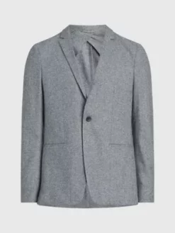 Calvin Klein Blazer Slim En Flanelle 11 Calvin Klein Blazer Slim En Flanelle -Pas Cher Calvin Klein Magasin K10K111706 PTA alternate4