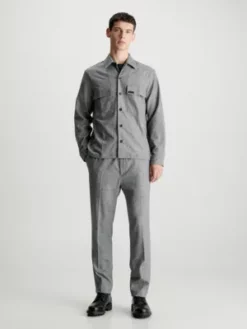 Calvin Klein Surchemise Boxy En Flanelle 10 Calvin Klein Surchemise Boxy En Flanelle -Pas Cher Calvin Klein Magasin K10K111727 PTA alternate3