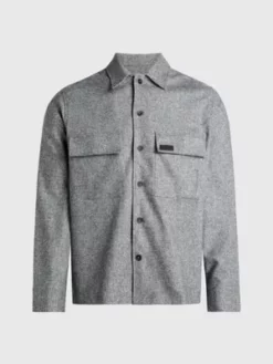 Calvin Klein Surchemise Boxy En Flanelle 11 Calvin Klein Surchemise Boxy En Flanelle -Pas Cher Calvin Klein Magasin K10K111727 PTA alternate4