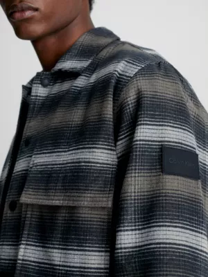 Calvin Klein Surchemise Boxy En Flanelle à Carreaux 5 Calvin Klein Surchemise Boxy En Flanelle à Carreaux – Image 3